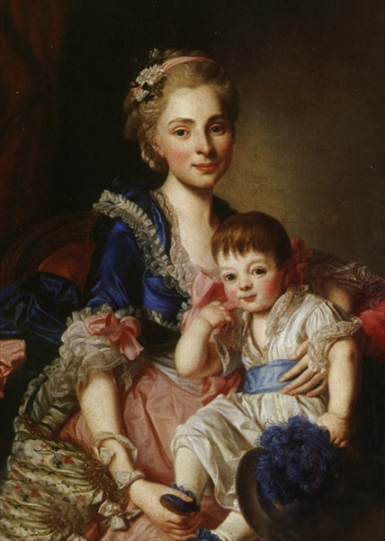 258-Наталия Голицына с сыном Петром,1767